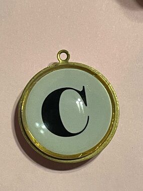 Reversible C 3D Pendant #7975